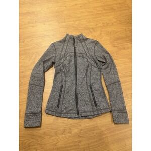 Lululemon Define Jacket Luon Heathered Black Size 6, W4AWCS